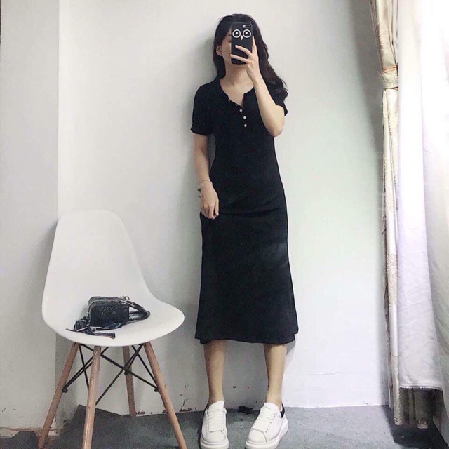 Váy cúc ngực
