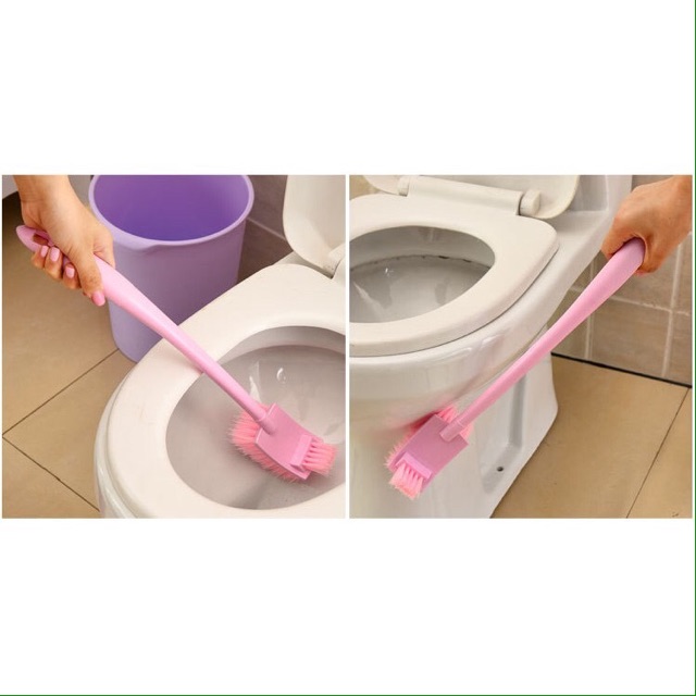 Dụng cụ vệ sinh toilet 2 đầu