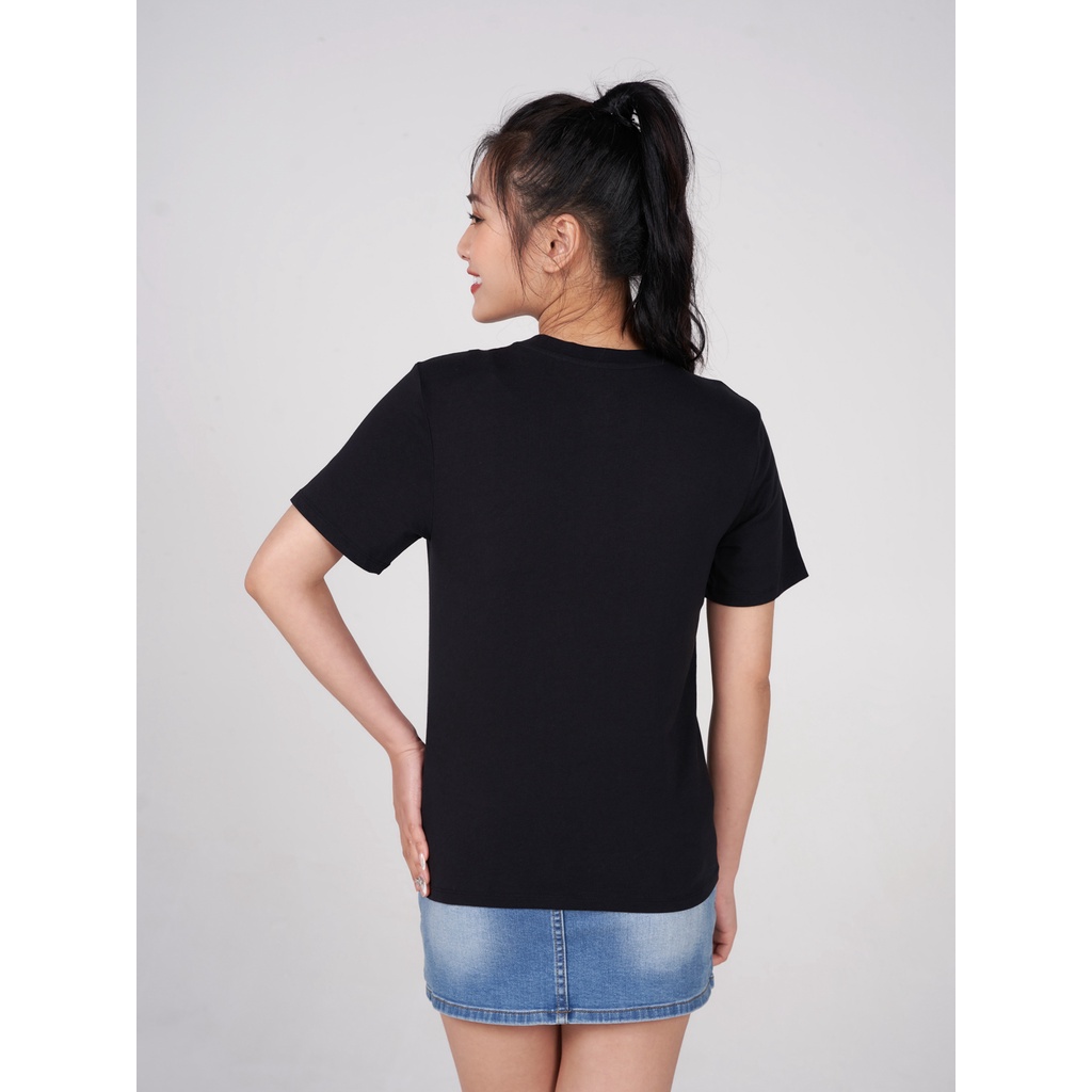 Áo phông Yody nữ cổ tròn chất liệu cotton mềm mại thấm hút mồ hôi TSN5346