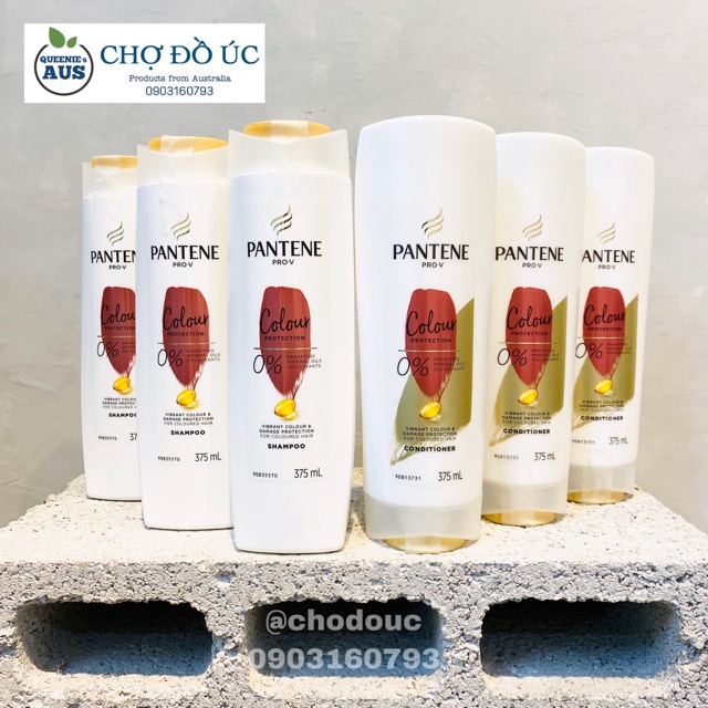 🍒Dầu gội - xả dành cho tóc nhuộm PANTENE Pro-V Colour Protection - nhập Úc 🇦🇺