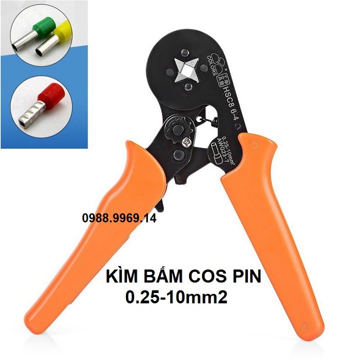 KÌM BẤM ĐẦU COS PIN RỖNG 0.25-10mm2 KÈM HỘP 1600 COS PIN