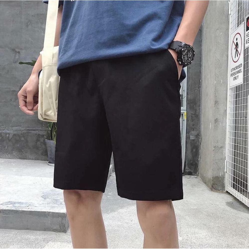 Quần ngố nam nữ 🔺FREESHIP🔺 Quần SHORT BASIC THUN ĐEN Unisex [quần short]  ྇