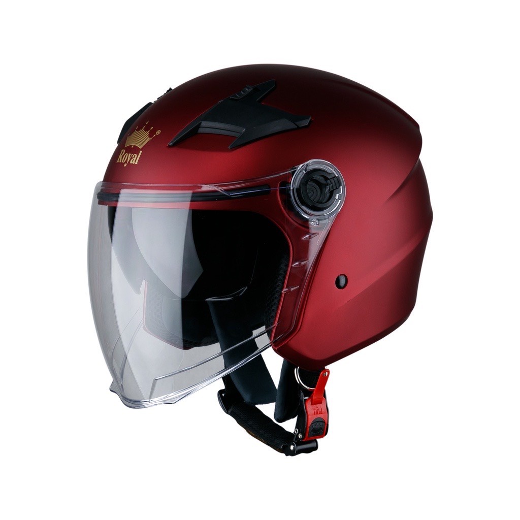 Mũ Bảo Hiểm Trùm 3/4 Đầu - ROYAL M268 - 2 KÍNH - Hàng chính hãng - Bảo hành 12 tháng