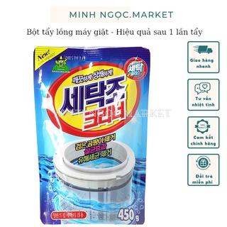 Bột tẩy lồng máy giặt Sandokkaebi Hàn Quốc vệ sinh máy giặt cửa trên, cửa ngang tẩy cực mạnh