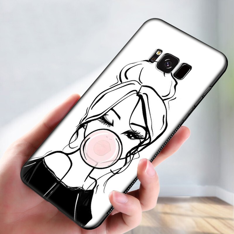 Samsung Galaxy A9 A8 A7 A6 Plus A8+ A6+ 2018 A5 A3 2016 2017 Casing Soft Case 7SF Barbie Pattern mobile phone case