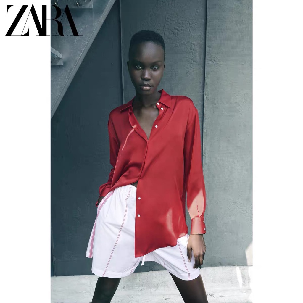 Áo Sơ Mi Lụa satin Nữ ZARA