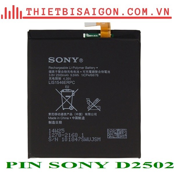 PIN SONY D2502