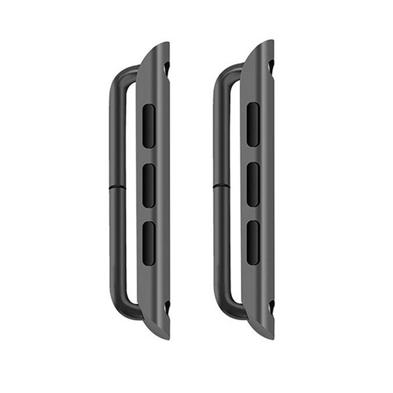 Set 2 Đầu Nối Chuyển Đổi Bằng Thép Không Gỉ Cho Apple Watch 44mm 40mm 42mm 38mm 45mm 41mm Iwatch 6 5 7 Se