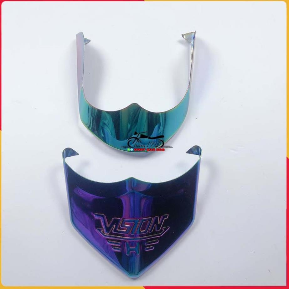 🏆 Bộ Ốp Mỏ Dè Vision 2014 - 2020 iNox và 7 Màu Titan Bọc Mõm Dè Xe Vision 2014 - 2020 🏆