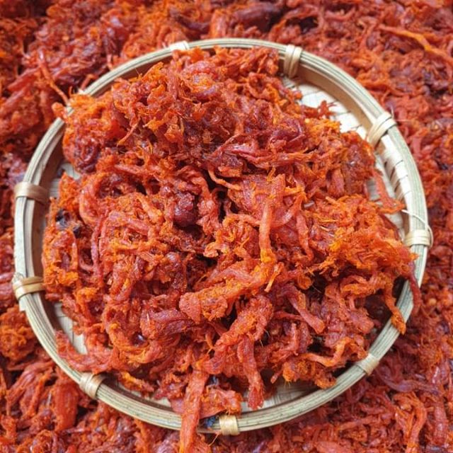 Khô bò sợi vụn nguyên liệu bánh tráng,ăn vặt nhà làm Pet 500gram