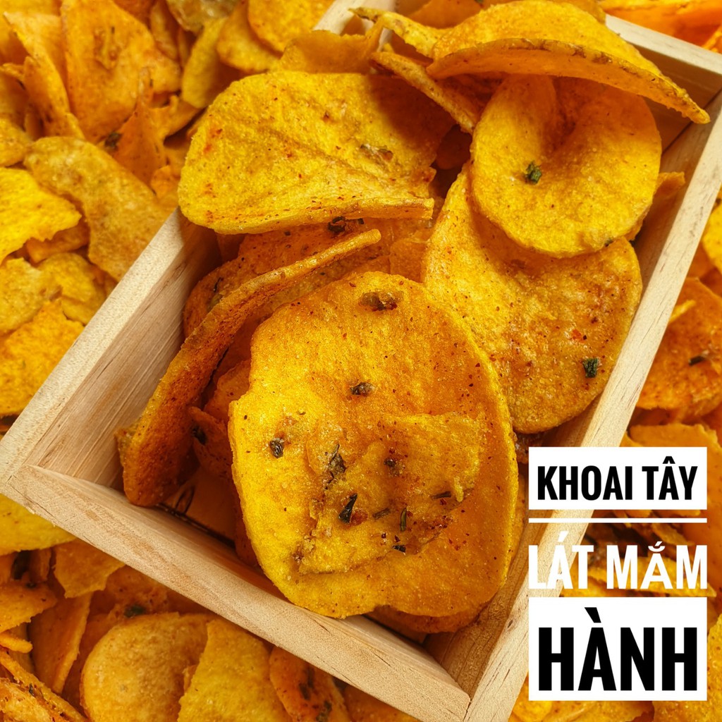 Khoai Tây Mắm Hành - Khoai tây Trứng Muối - Khoai Tây Ống Lắc Bột Phô Mai - Khoai Tây Ống Sấy Giòn