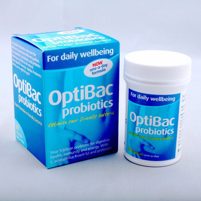 Optibac xanh da trời for daily wellbeing every day men vi sinh