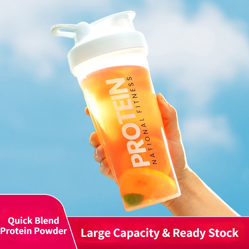 [Tùy chỉnh / Khắc tên] Bình Lắc Protein Thể Thao Có Thước Đo Dung Tích Lớn