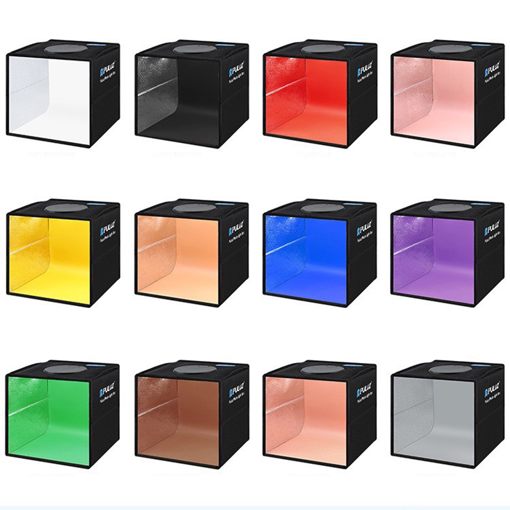 Hộp chụp sản phẩm Puluz Có sẵn Đèn Led xếp gọn tiện lợi 20cm 25cm 30cm 40cm 60cm 80cm 200cm Puluz Việt Nam