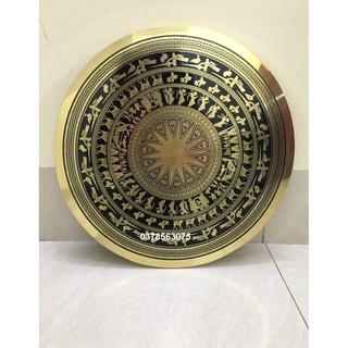 Mặt trống đồng ăn mòn kích thước 40cm chất liệu bằng đồng