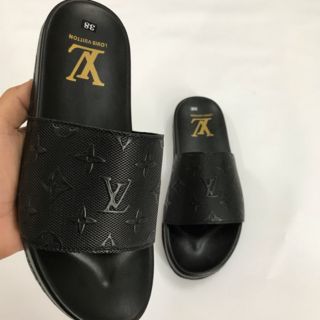 Dép lê LV chữ chìm nam mới về ạ