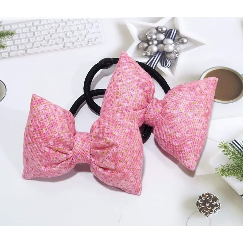 Chun cột tóc hình chiếc nơ nhồi bông (2)