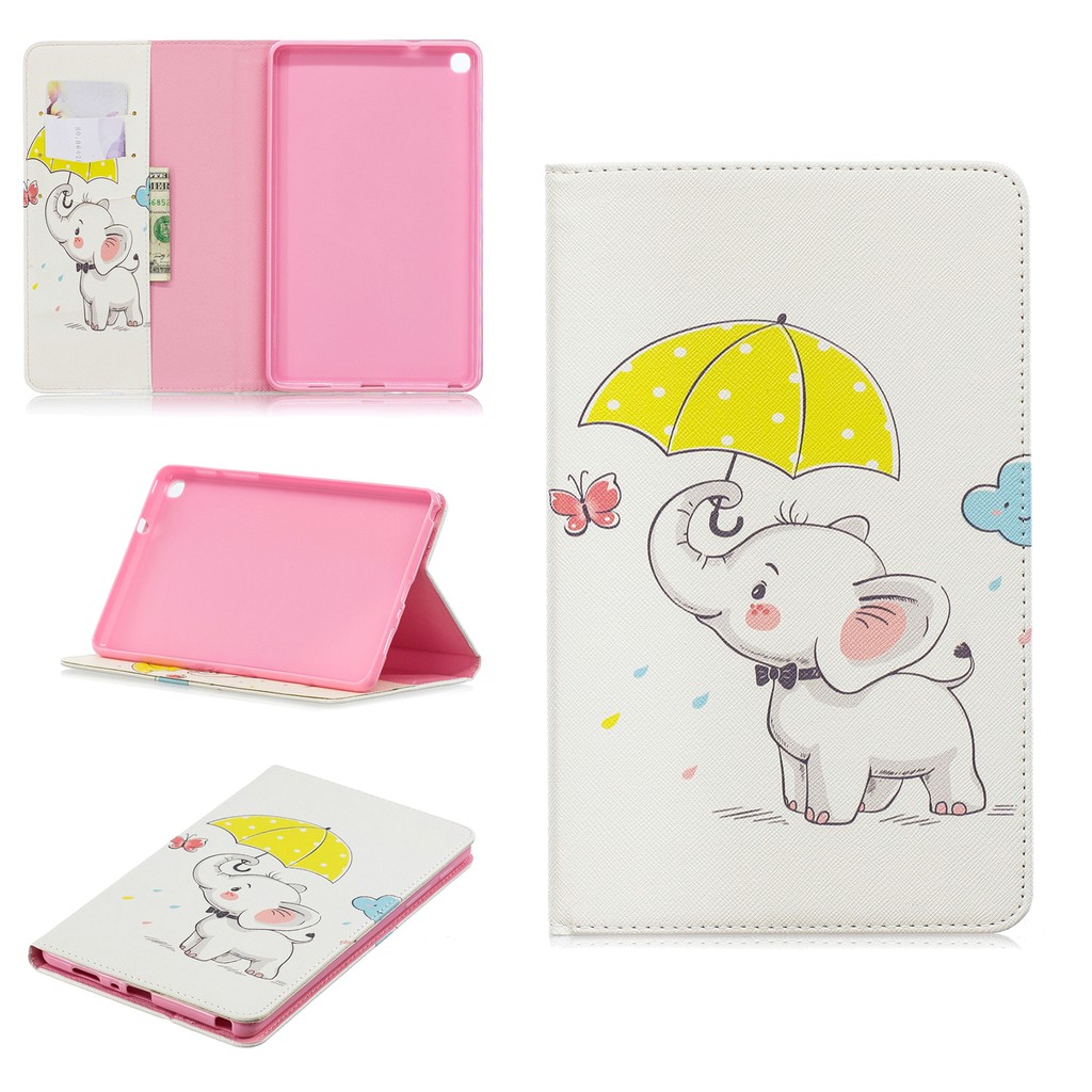 Bao Da Nắp Gập In Hình Dễ Thương Cho Samsung Galaxy Tab A 8 Inch 2019 P200 P205 Sm-P200