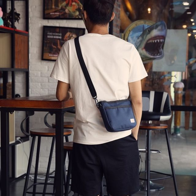 Túi Đeo Chéo Nam Thời Trang TD05 Yourwish Túi Đeo Vai Lưng Màu Đen Vải Polyester Thời Trang Phong Cách Basic Phối Đồ | BigBuy360 - bigbuy360.vn