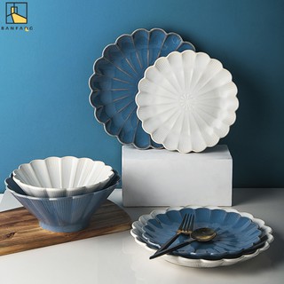 BANFANG Đĩa gốm sứ BANFANG đựng thực phẩm tiện lợi