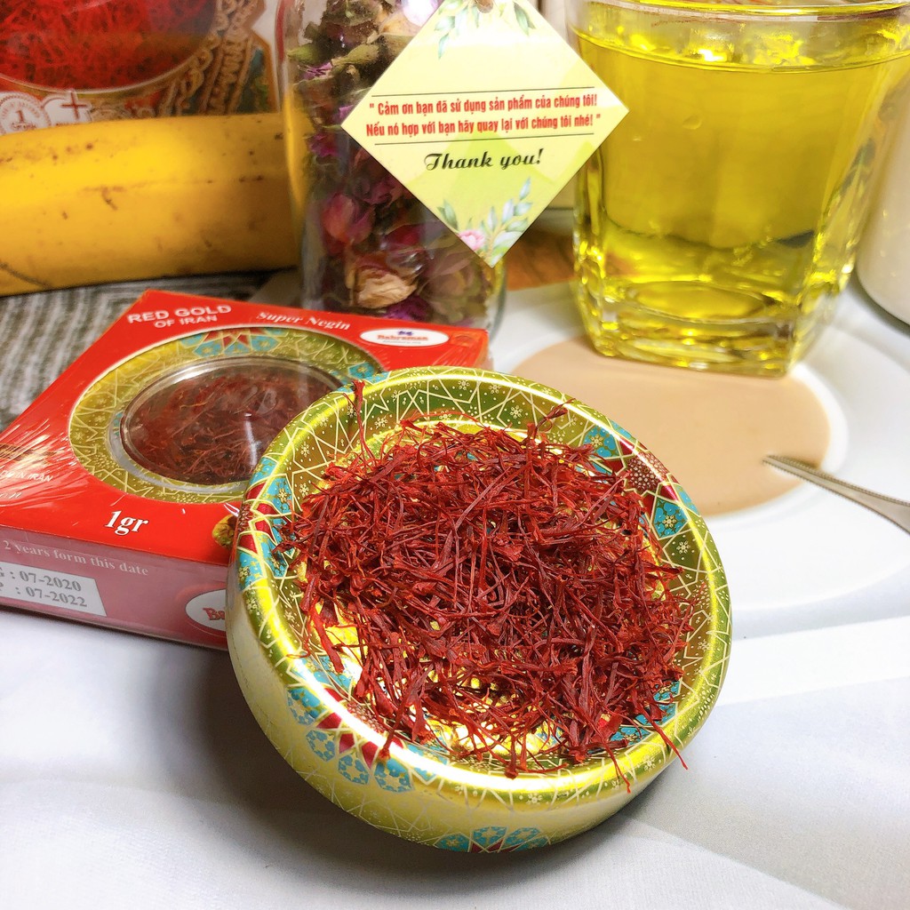 Nhụy Hoa Nghệ Tây Saffron Chính Hãng Bahraman hộp 1gr | BigBuy360 - bigbuy360.vn