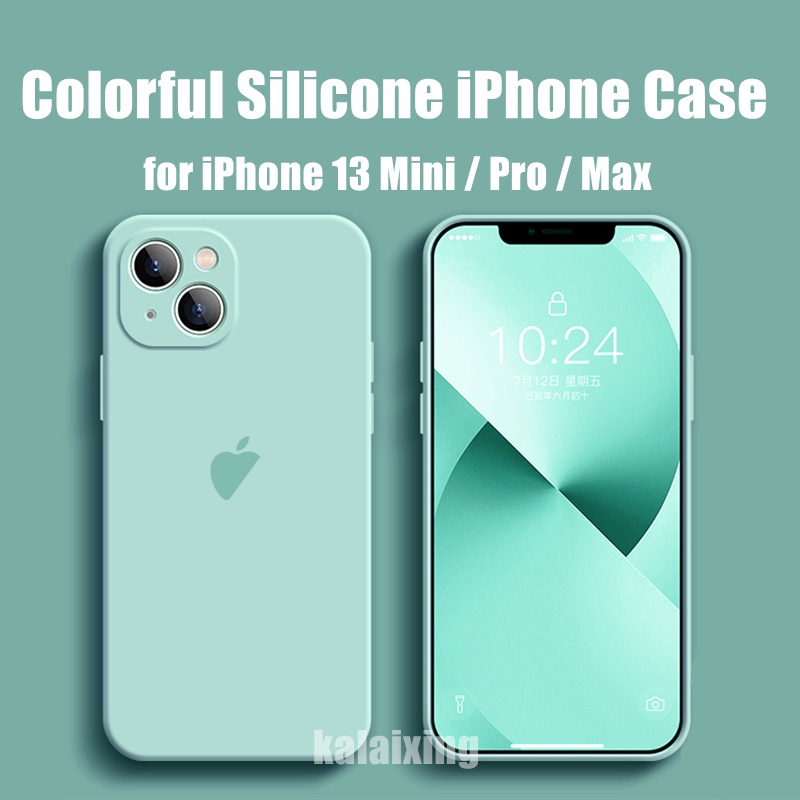 Ốp điện thoại silicon mềm nhiều màu hình ốp lưng cho iPhone 13 promax 13Mini 13Pro Max | BigBuy360 - bigbuy360.vn