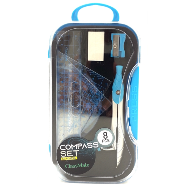 Bộ Compas 8 Món CL-CM215 - Xanh Biển
