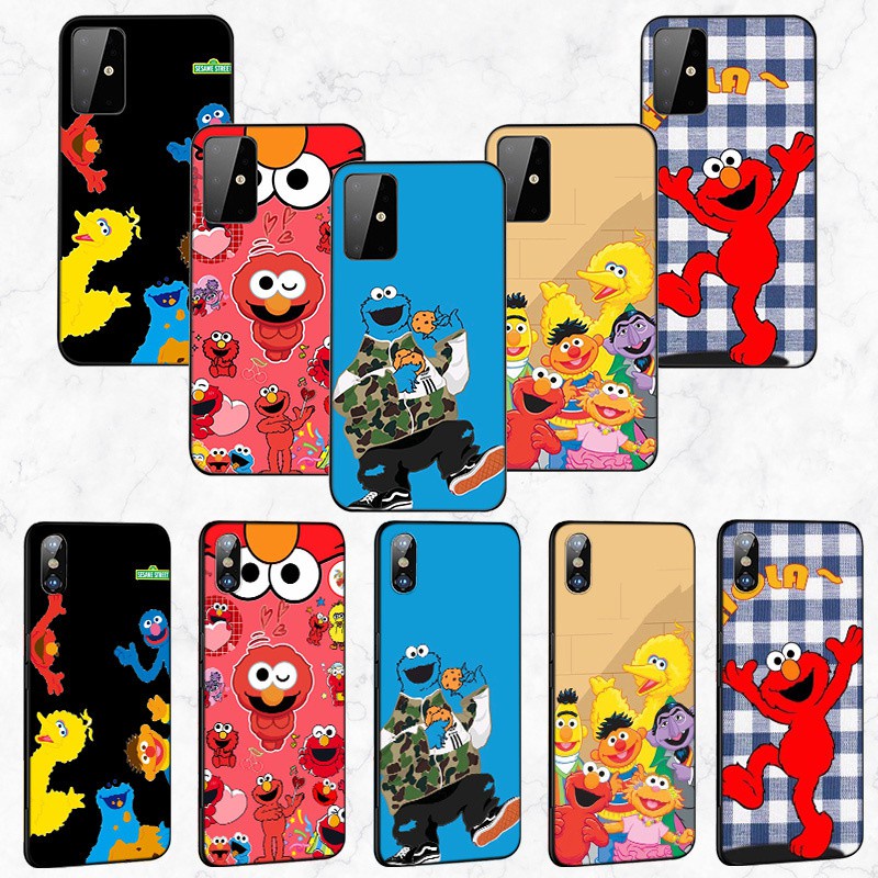 Samsung Galaxy J2 J4 J5 J6 Plus J7 J8 Prime Core Pro J4+ J6+ J730 2018 Soft Silicone Cover Phone Case Casing GR37 Cute Elmo Sesame Street