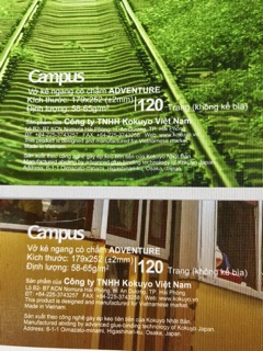 Vở Kẻ Ngang Campus Adventure 120 trang dòng kẻ có chấm mẫu mới nhất