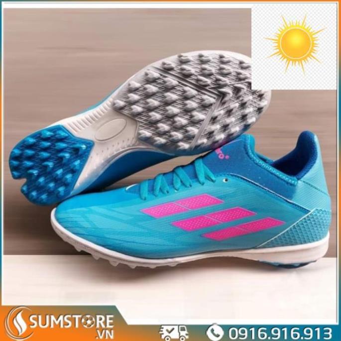 👳 ViP Giày Đá Bóng Nam Nữ Winbro Xspeed 2022 Cao Cấp Màu Xanh Ya - Giày Đá Banh Cổ Cao Đinh TF 👳
