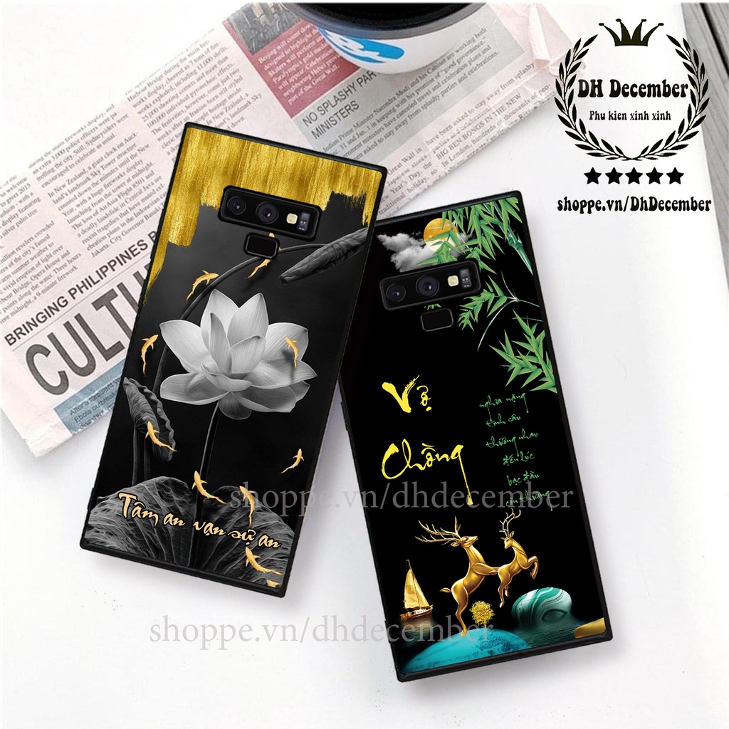 Ốp lưng Samsung Galaxy NOTE 9 in hình thư pháp tâm an vạn sự an ,mã đáo thành công SIÊU CHẤT