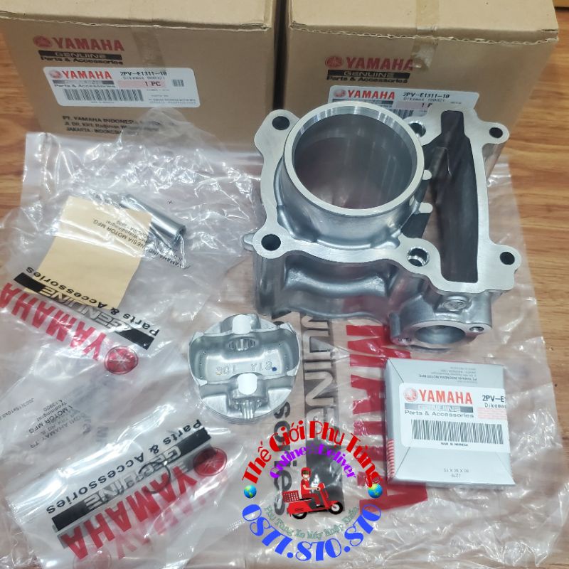 BỘ NÒNG - XI LANH PISTON BẠC EXCITER 150 ZIN MỚI