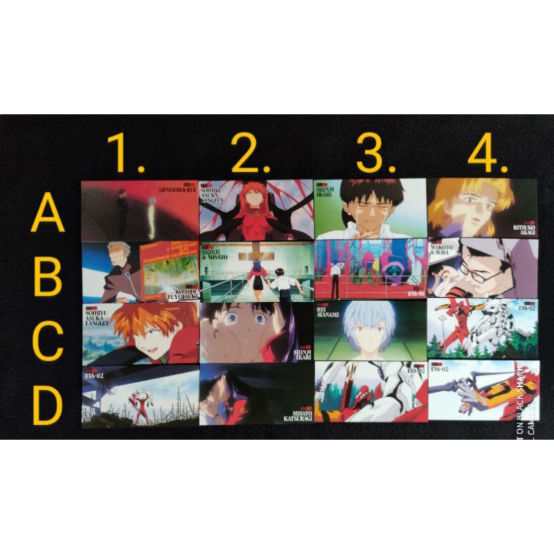 Thẻ bài rộng chủ đề Neon Genesis Evangelion 01, chính hãng Bandai năm 1997