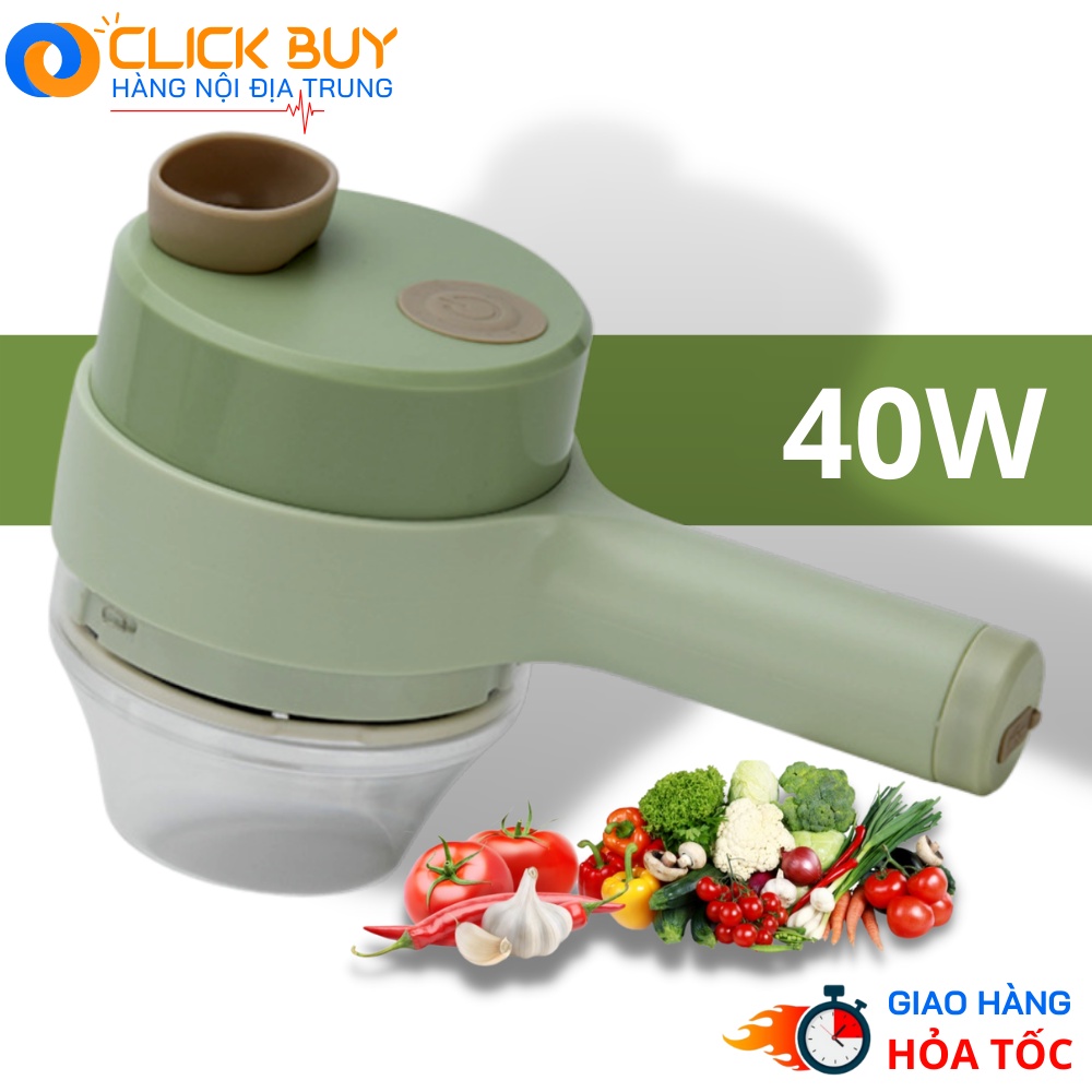 Máy Xay Rau Củ Qủa, Tỏi Ớt Cầm Tay, Máy Thái, Băm Tỏi Ớt Rau Củ Sử Dụng Pin Sạc Cổng USB Đa Năng Tiện Dụng