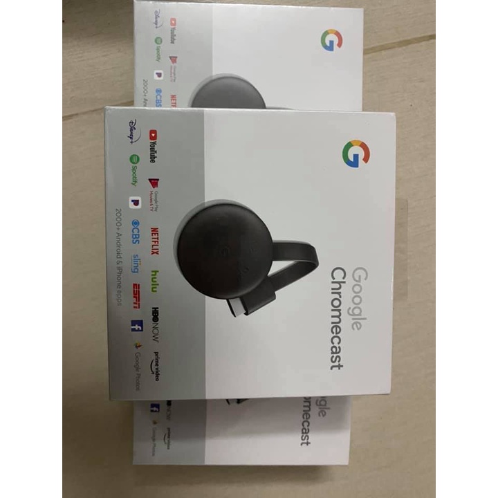 Google Chromecast 3 - thiết bị trình chiếu cho Tivi, Máy chiếu, điều khiển giọng nói, xem phim. đời 2021