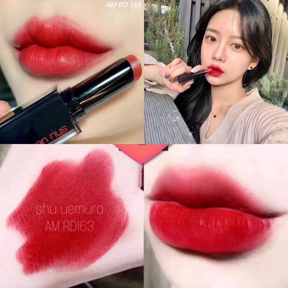 Son SHU UEMURA 163 vỏ đen (chuẩn auth bill nhật) #CHERRY