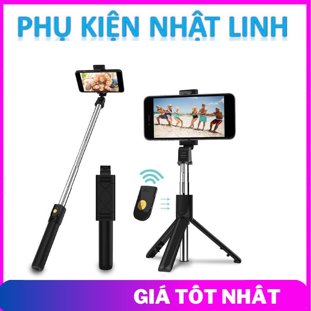 Gậy Chụp Ảnh Tự Sướng Bluetooth 3 Chân Đa Năng – Tripod K07 – Chụp Hình Selfie