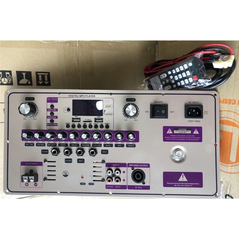 Board mạch loa kéo công suất lớn | Blutooth 6.0 | Reverb | DSP | MID | 2021