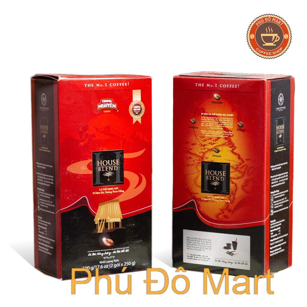 Cà Phê Bột House Blend - Trung Nguyên Loại Hộp 500gr