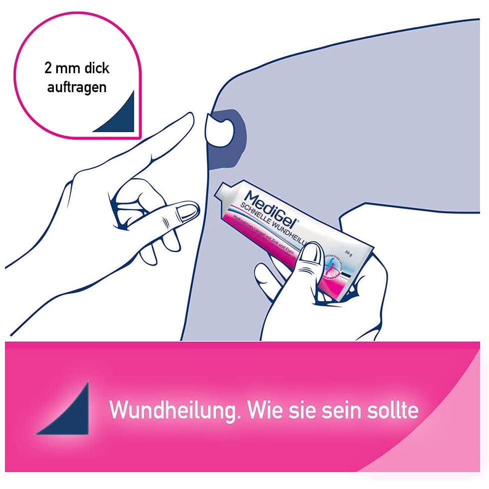 Gel làm nhanh lành vết thương, chống nhiễm trùng tránh để lại sẹo - MediGel Schnelle Wundheilung