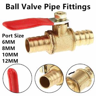 Van bi 6/8/10/12mm nội tuyến bằng đồng dẫn nước dầu không khí/ khí nhiên liệu