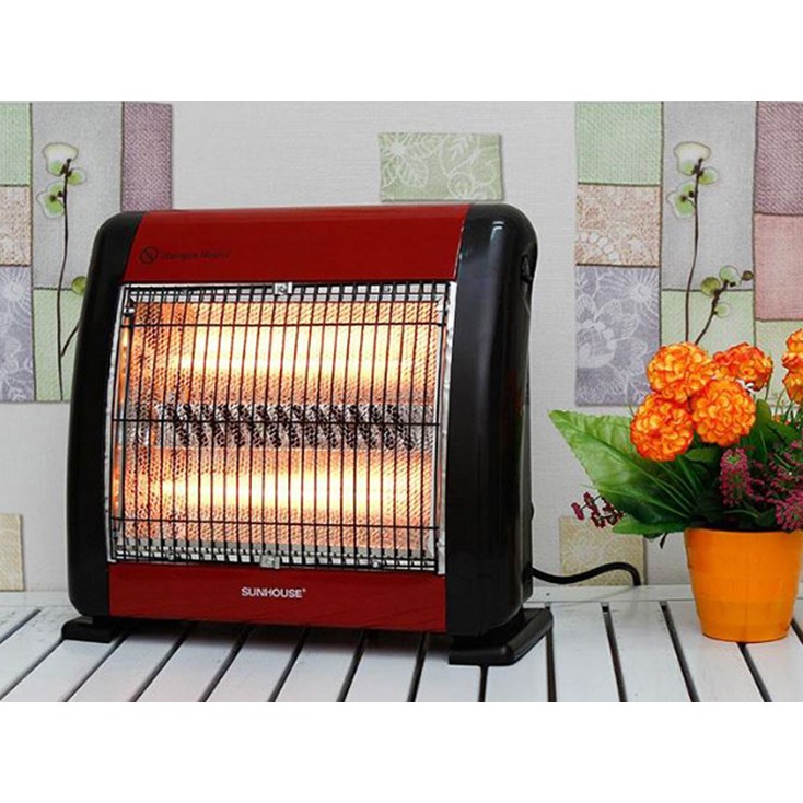 Quạt sưởi hồng ngoại Sunhouse SHD7013 2 bóng 800W [HTDSA]