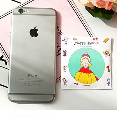Gương Mini Cầm Tay, Gương Nhỏ Cầm Tay Bỏ Túi Hình Tròn Họa Tiết Cute