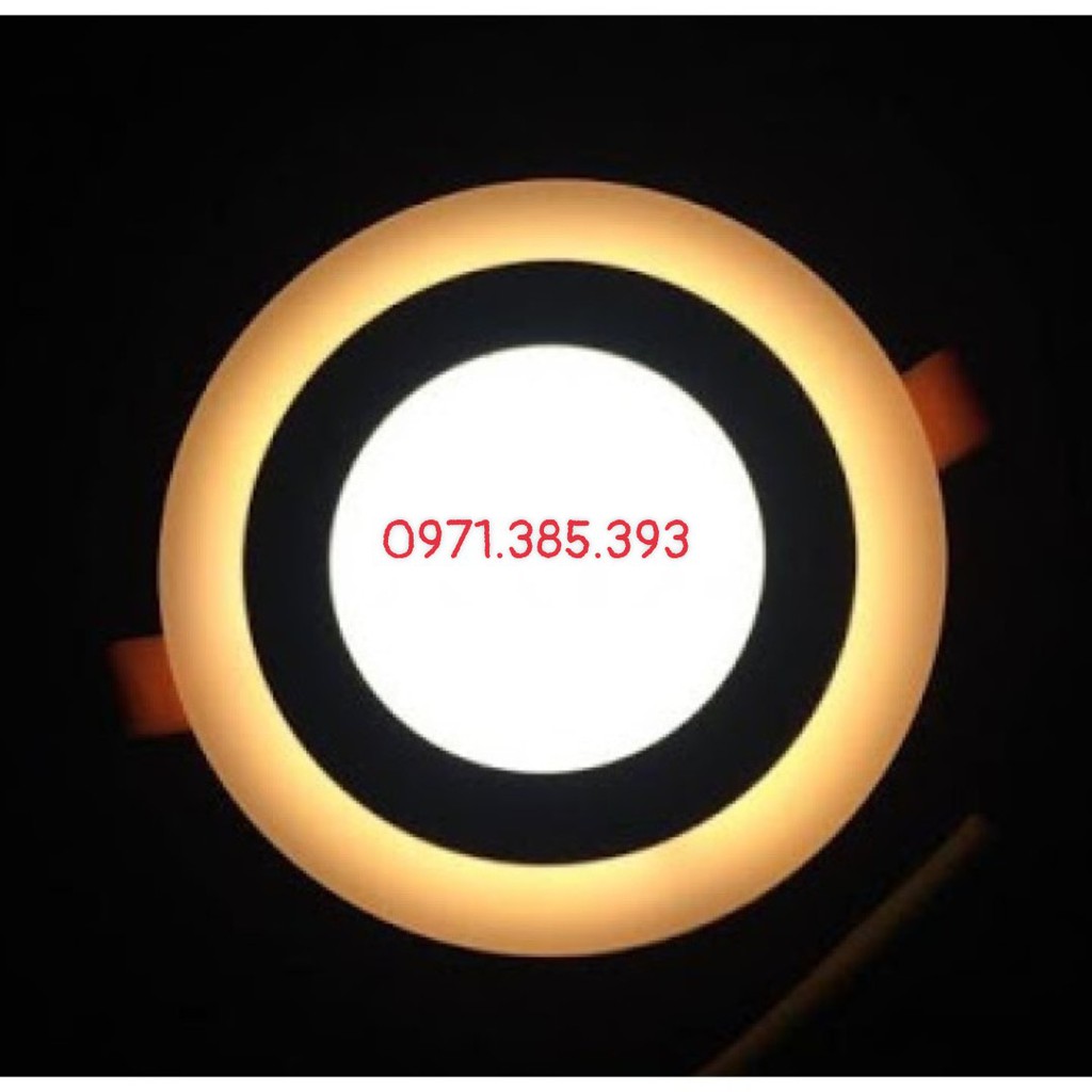 Đèn led âm trần 6w  3 chế độ sáng- đèn led âm trần mỏng