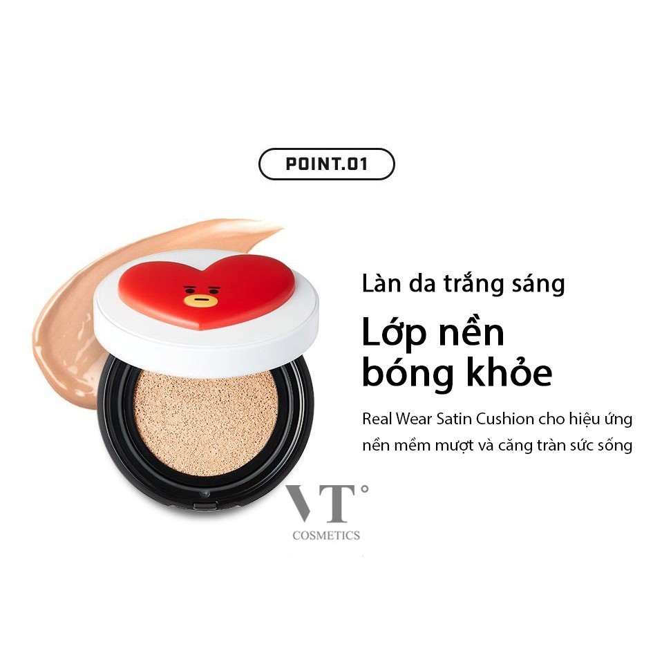 [PHẤN NỀN VT BT21] VT BT21 REAL WEAR SATIN CUSHION | BigBuy360 - bigbuy360.vn