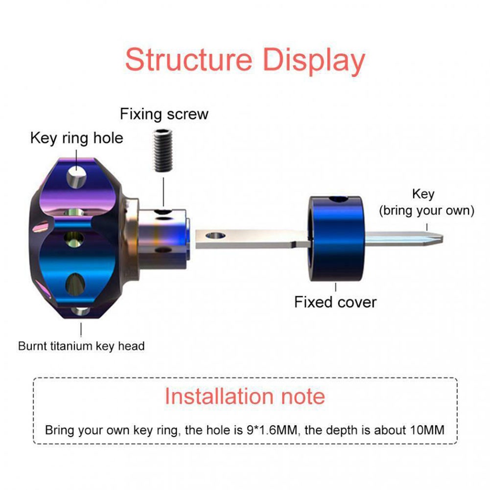 Giá Đỡ Chìa Khóa Xe Máy Bằng Titan DIY