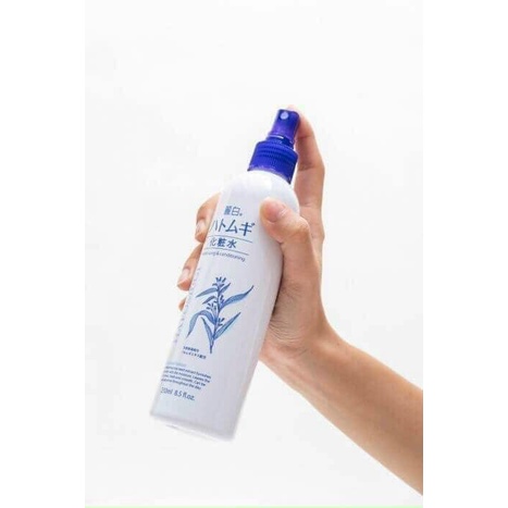 Xịt khoáng dưỡng ẩm và làm sáng da Reihaku Hatomugi 250ml Nhật Bản