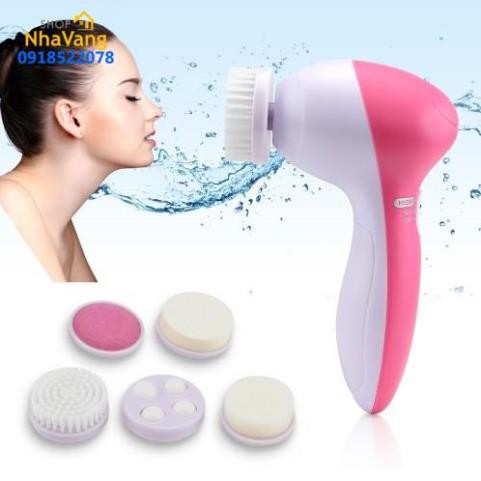 HCM Máy Massage Và Rửa Mặt Đa Chức Năng Cầm Tay Mini 5 In 1