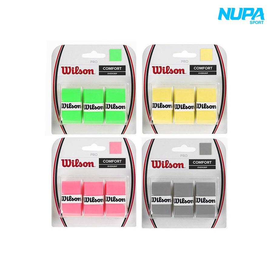 Quấn Cán Vợt Cầu Lông/Tennis Wilson Pro Overgrip 3 Sợi
