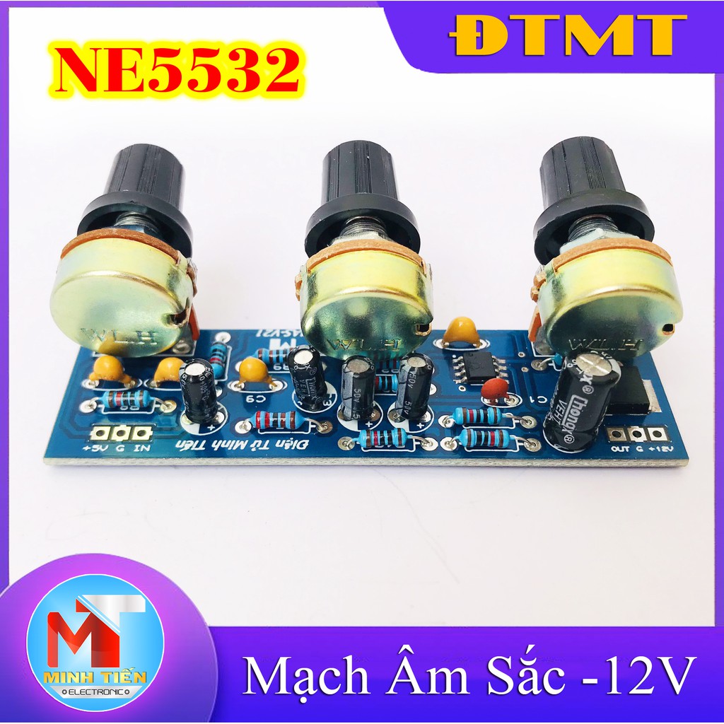 MẠCH CHỈNH ÂM SẮC NE5532 - 12V ĐƠN